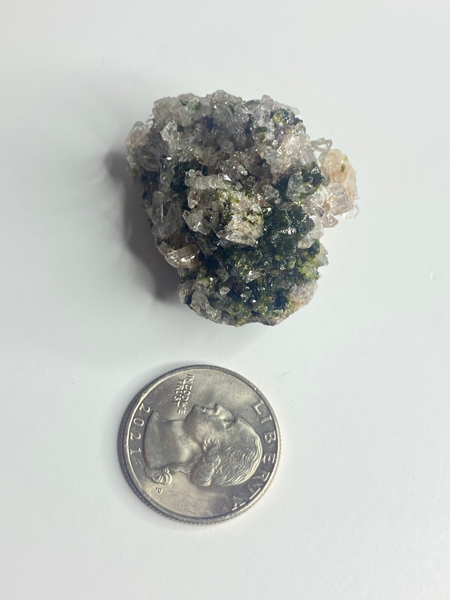 Epidote Quartz Cluster