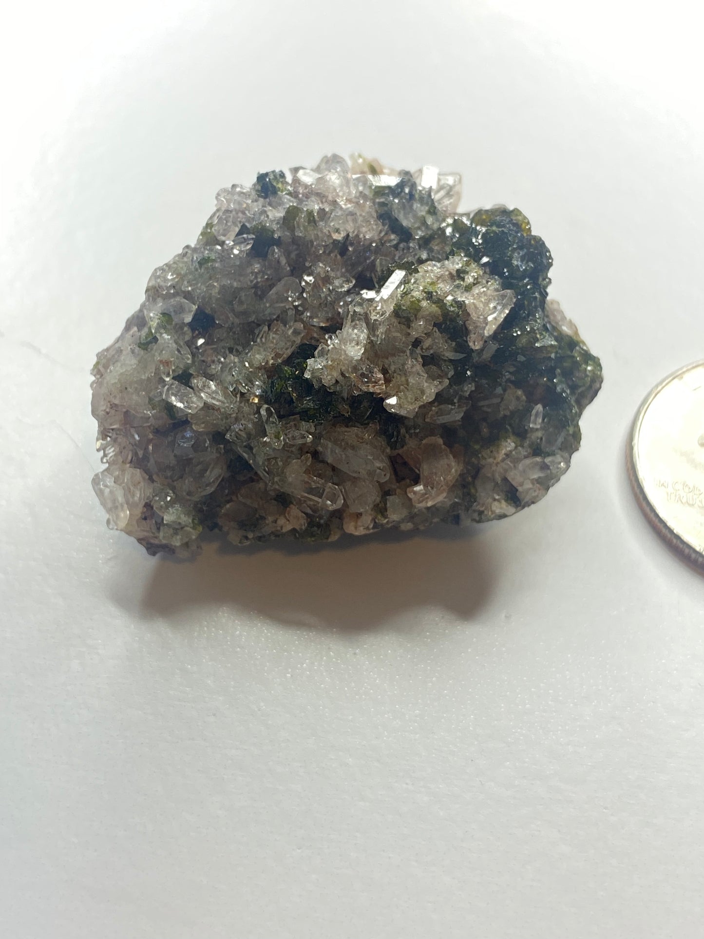 Epidote Quartz Cluster