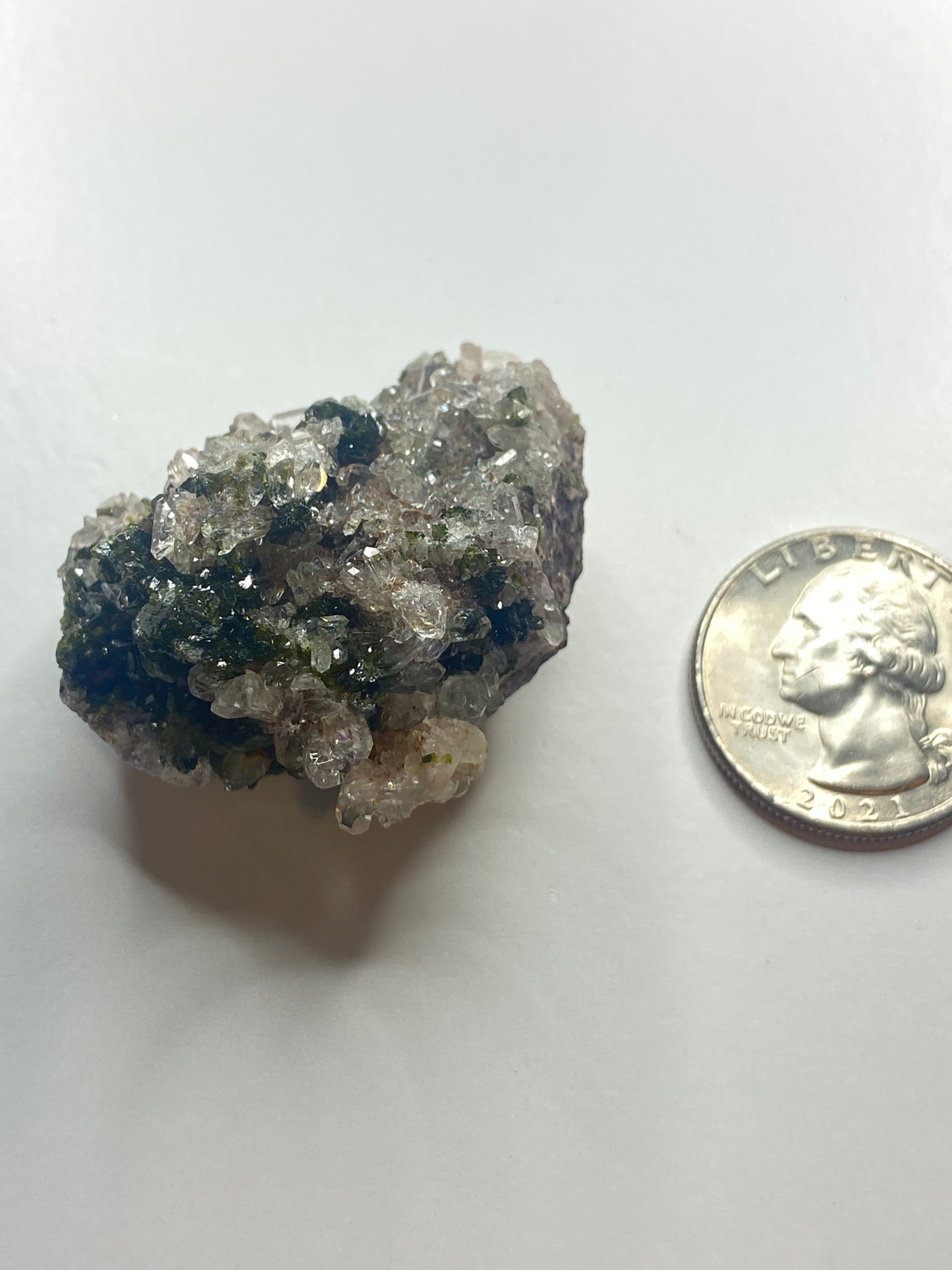 Epidote Quartz Cluster