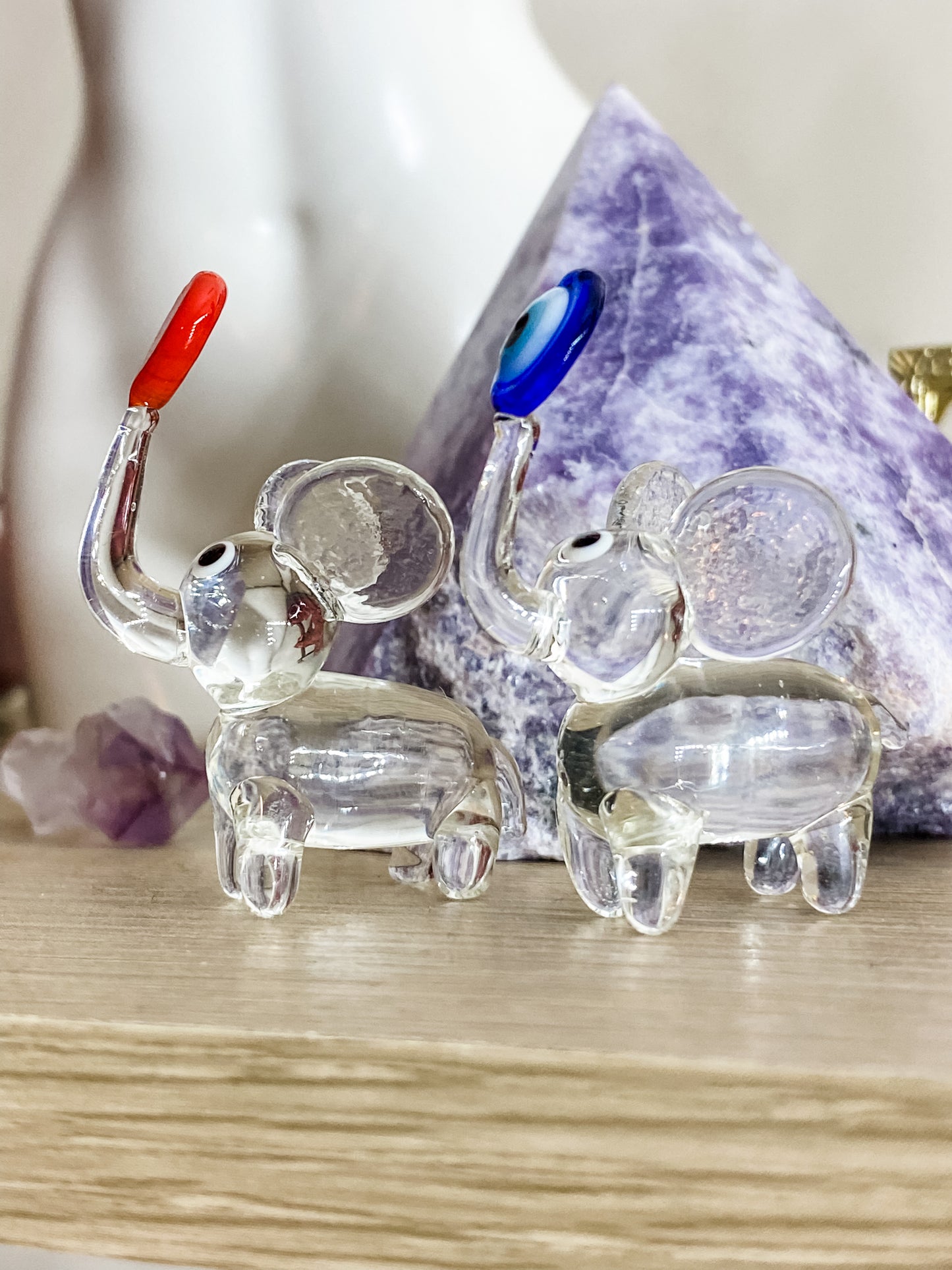 Tiny Glass Elephant