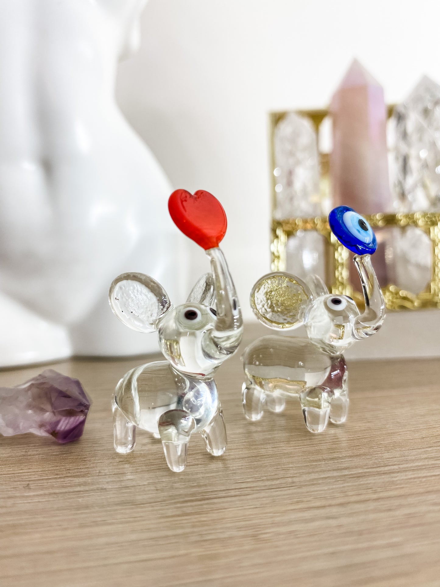 Tiny Glass Elephant