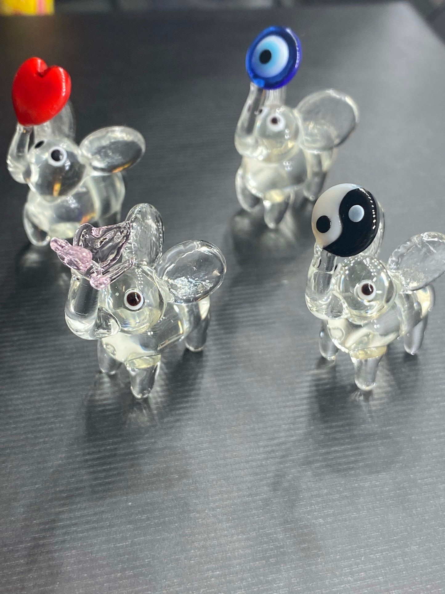 Tiny Glass Elephant