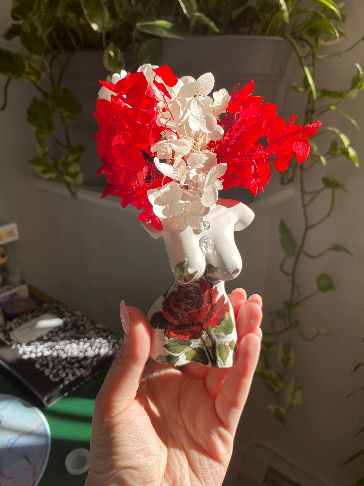 Handmade Goddess Body Rose Vase